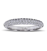 Lova 0,39 Karat Pırlanta Yarımtur Yüzük - 1030155