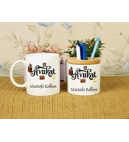 Avukat Kupa Bardağı ve Kalemliği (Model 1)