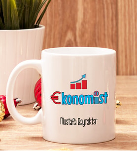 Ekonomistlere Hediye Beyaz Kupa Bardak