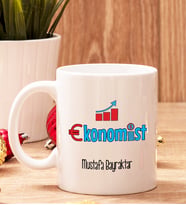 Ekonomistlere Hediye Beyaz Kupa Bardak