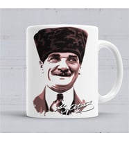 Mustafa Kemal Atatürk Söz Kupa Bardak  Porselen