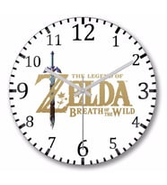 The Legend Of Zelda   Duvar Saati Bombeli Gercek Cam