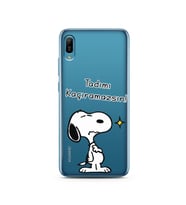 Snoopy Tasarımlı Süper Şeffaf Silikon Telefon Kılıfı Huawei Y6 2019