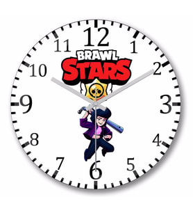 Brawl Stars Bibi And Bull 0 Duvar Saati Bombeli Gercek Cam