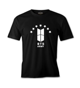 BTS -  Stars Siyah Erkek Tshirt