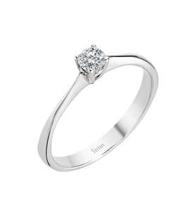 Sirius E Renk 0,15 Karat Pırlanta Tektaş Yüzük 0717R0008