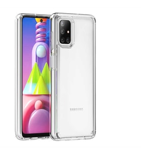 Galaxy M51 Kılıf Zore Coss Şeffaf Sert Silikon Kılıf (Renksiz)