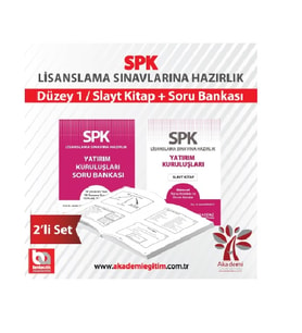 SPK Yatırım Kuruluşları Slayt+Soru Bankası 2'li Set