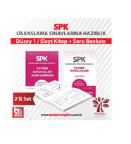 SPK Yatırım Kuruluşları Slayt+Soru Bankası 2'li Set