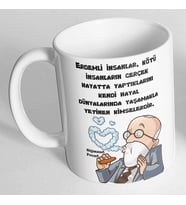 Sigmund Freud Erdemli İnsanlar Kötü İnsanların Gerçek Hayatta Yaptıklarını Baskılı Kupa Bardak (Beyaz)