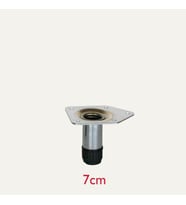 Metal Mobilya Ayağı 25mm Parlak Krom (4 Adet) 7 CM (Gümüş)