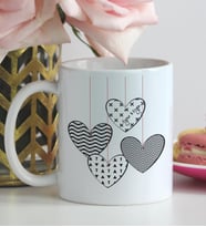 BK Gift Kişiye Özel Beyaz Kupa Bardak Sevgililer Günü Temalı 28