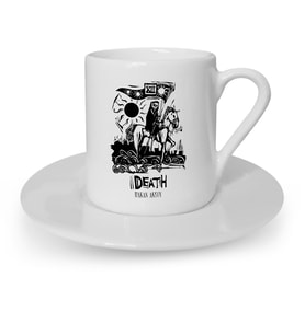BK Gift Kişiye Özel Tarot Death Ölüm Türk Kahvesi Fincanı