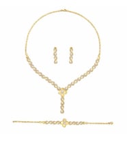 14 Ayar Altın Sonsuzluk Desenli Set 22.00 Gram (Sarı)