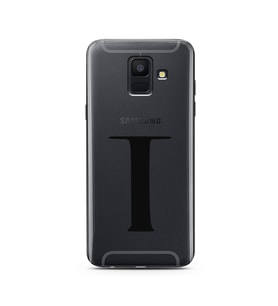 Samsung A6 (2018) Harf Tasarımlı Telefon Kılıfı T-Harfi 