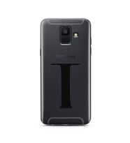 Samsung A6 (2018) Harf Tasarımlı Telefon Kılıfı T-Harfi 