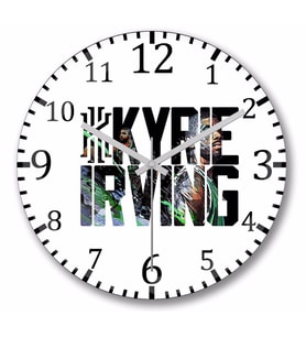 Kyrie irving 01 Kyrie Irving Duvar Saati Bombeli Gercek Cam