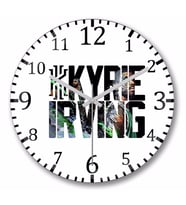 Kyrie irving 01 Kyrie Irving Duvar Saati Bombeli Gercek Cam
