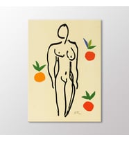 Arty Tablo Nu Aux Oranges Tablo (Karışık)