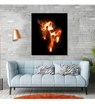 Alev (Flames) Temalı Kanvas Tablo