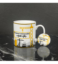 İnşaat Mühendisi Kupa Bardak ve Anahtarlık Set 002