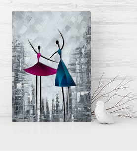 BK Gift Kişiye Özel Modern Soyut Kanvas Tablo 30x50cm 23