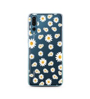 Papatya Tasarımlı Süper Şeffaf Silikon Telefon Kılıfı Huawei P20 Pro  