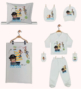 Pia Baby Gl 1938-06 İsme Özel Yastık Battaniye Zıbın Set