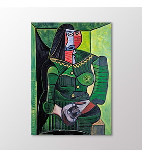 Arty Tablo Femme En Vert Tablo (Karışık)
