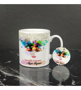 Güzellik Uzmanı Kupa Bardak ve Anahtarlık Set