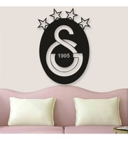 Ahşap Lazer Kesim Galatasaray Logo Duvar Dekoru