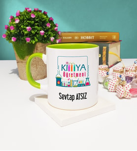 Kimya Öğretmeni Kupa Bardak Yeşil