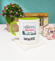 Kimya Öğretmeni Kupa Bardak Yeşil
