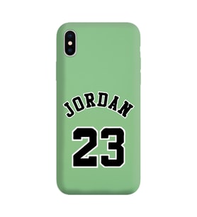 Iphone Xs Max Air Jordan Tasarımlı Yeşil Lansman Telefon Kılıfı
