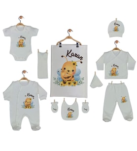 Pia Baby GL 2015 10 Parça İsme Özel Arılı Hastane Çıkışı