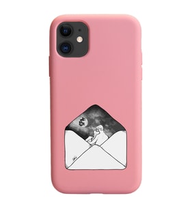 Iphone 11 Mektup Tasarımlı Pudra Lansman Telefon Kılıfı