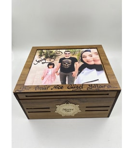 Bayanlara Özel  Ahşap 26 Fotoğraflı Yeni V.I.P Set