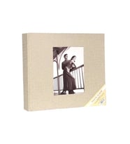 10x15cm 600’lük Koton Desenli Fotoğraf Albümü (Krem)
