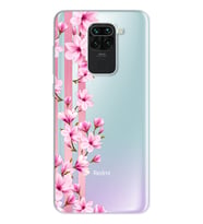 Transparan Çiçek Tasarımlı Süper Şeffaf Silikon Telefon Kılıfı Xiomai Redmi Note
