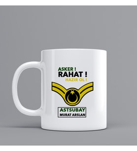 Astsubaylar İçin Hediye Kupa Bardak Kişiye Özel Hediye W32