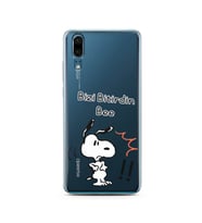 Snoopy Tasarımlı Süper Şeffaf Silikon Telefon Kılıfı Huawei P20 