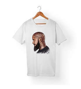 Vikings Ragnar Lothbrok Beyaz Tişört