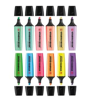 6 Pastel 6 Canlı Renk Stabilo Boss 12'li Set