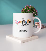 Veteriner Hekim Kupa Bardak ve Taş Bardak Altlığı Seti