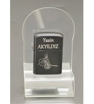 Kişiye Özel Zippo Tarzı Benzinli Çakmak & Ahşap Kişiye Özel Çakmak Kutusu