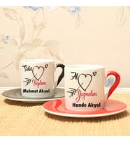 Selvi Boylum Al Yazmalım 2'Li Fincan Seti