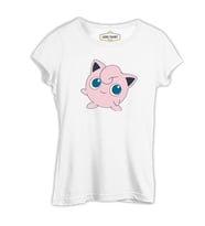 Pokemon - Jigglypuff Beyaz Bayan Tshirt