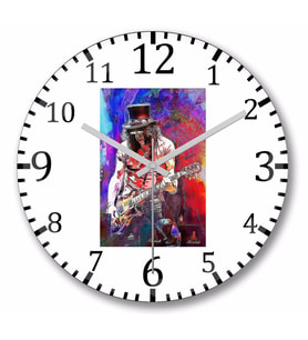 Slash  Duvar Saati Bombeli  Gercek Cam