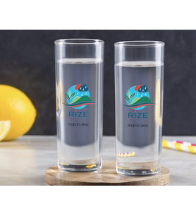 BK Gift Kişiye Özel Renkli Baskılı Rize Tasarımlı Turistik İkili Vodka Bardağı-1 (Beyaz)