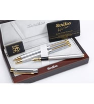 Scrikss Gold Krom 3 lü Kalem Seti ( Ömür boyu garanti )